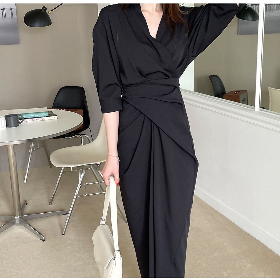 / Váy sơ mi buộc nơ eo