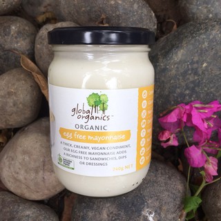Organic - sốt mayonnaise hữu cơ không trứng global organics 240g