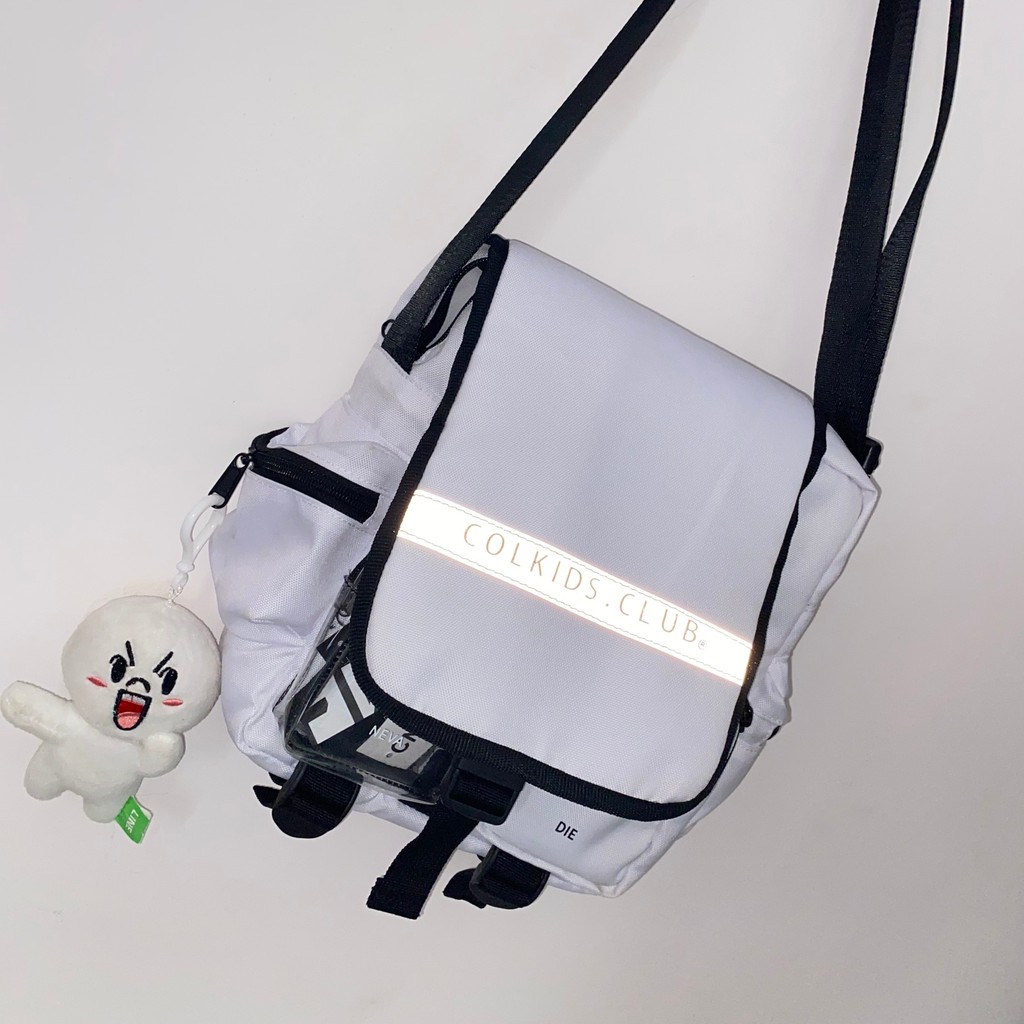 Túi đeo chéo mini bag ss2 colkids (trắng/đen) tặng full tag giấy thơm