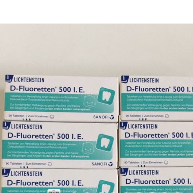 Vitamin D3 D-Fluorette 500I.E (hàng chuẩn, có bill)