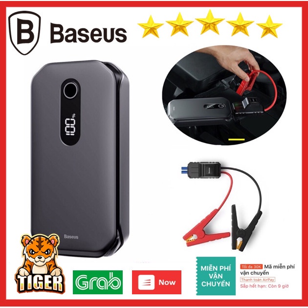 Bộ Kích Nổ Ô Tô Xe Hơi Đa Năng Khẩn Cấp Kiêm Pin Dự Phòng Baseus Super Energy Car Jump Starter Pro CRJS03 12000mAh