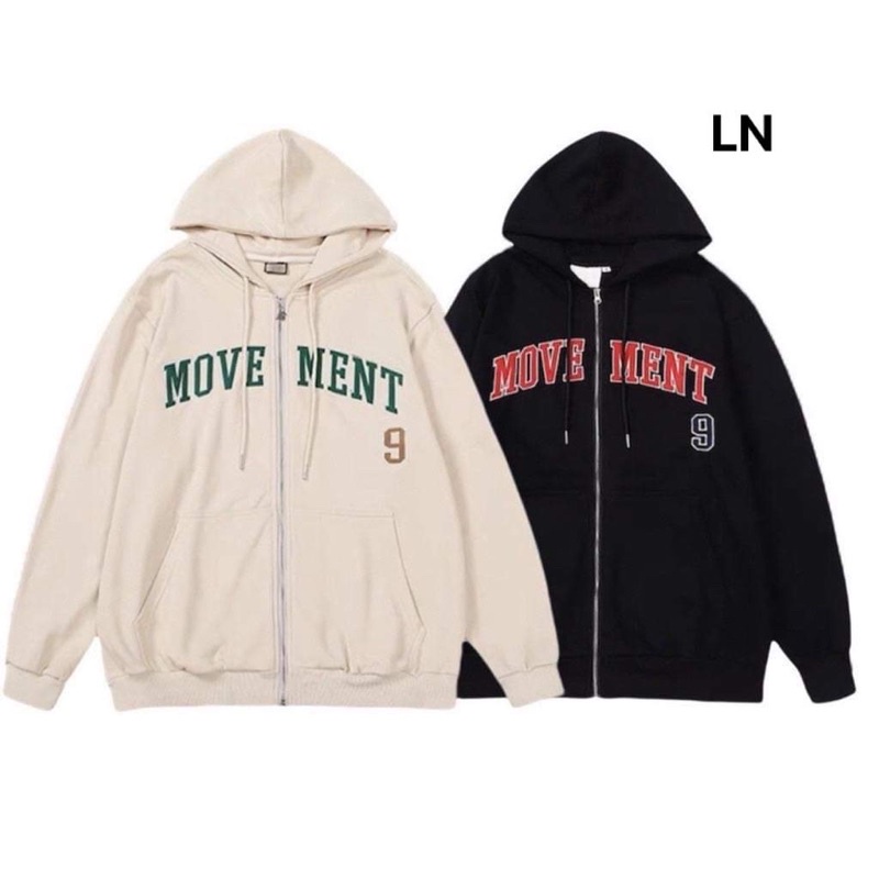 Áo khoác nỉ MOVE MENT mũ 2 lớp TH6