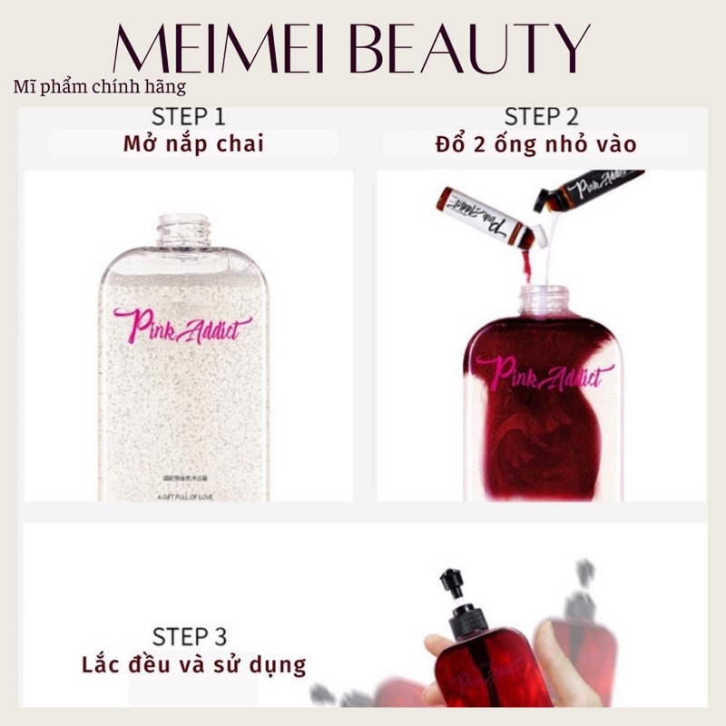 Sữa tắm nước hoa PiNK ADDICT 420ML DIY tự pha Hương thơm quyến rũ và bí ẩn Lưu hương lâu dưỡng ẩm sáng da mờ thâm ST02 | BigBuy360 - bigbuy360.vn