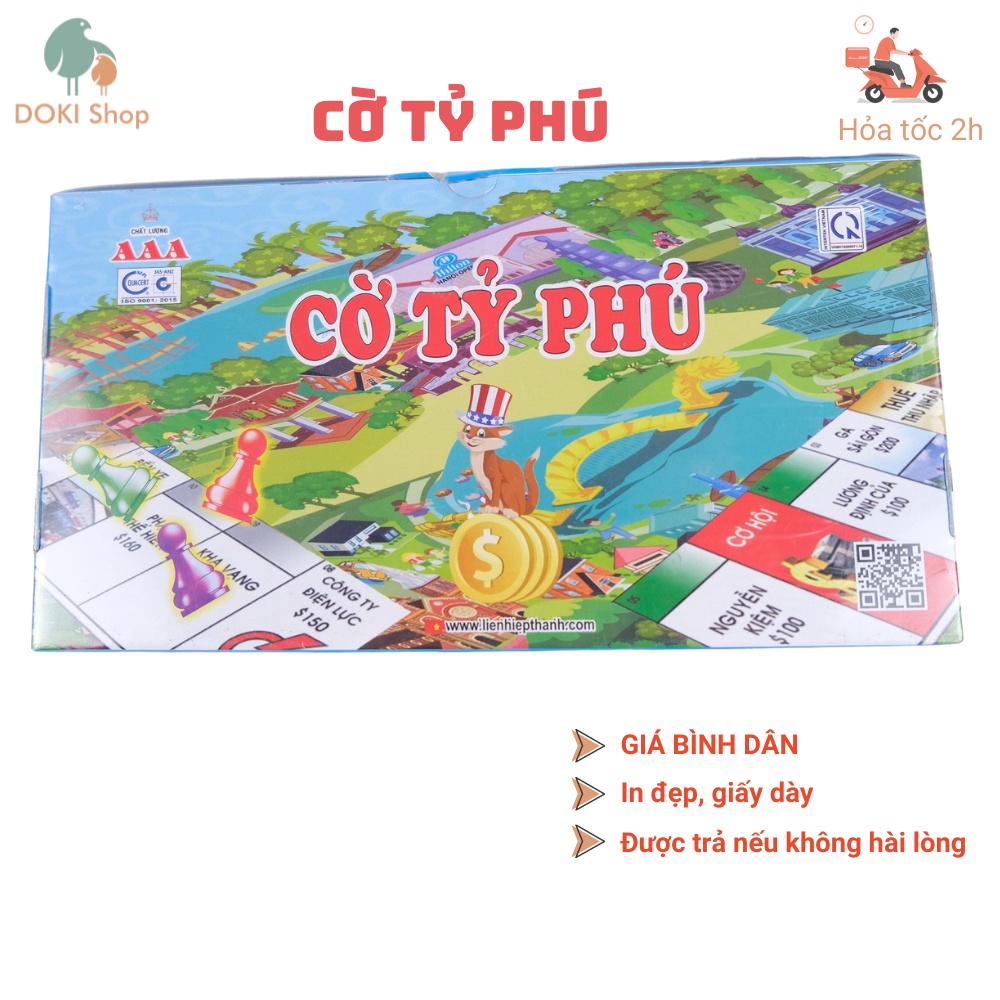 Đồ chơi Cờ Tỷ Phú A1 tiếng Việt chất lượng cao cấp