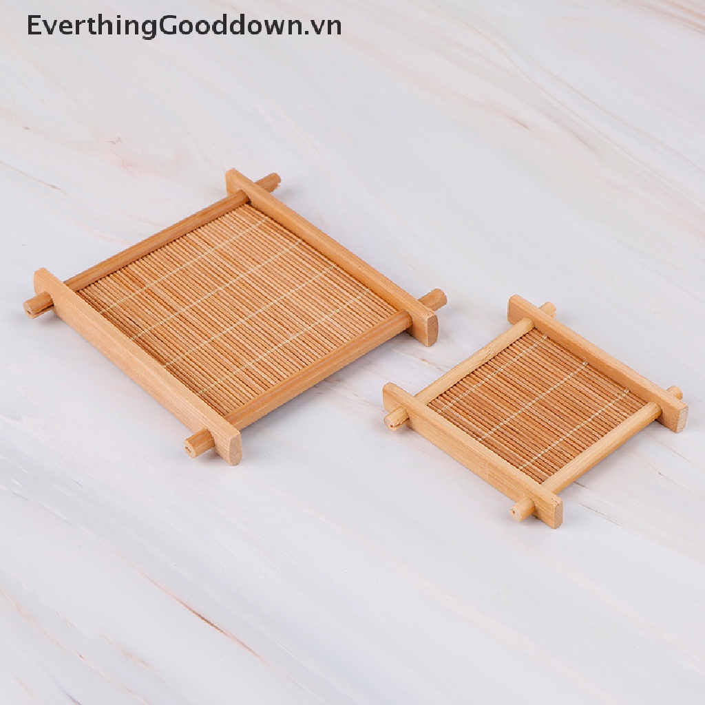 Everthinggood Phụ Kiện Đế Lót Cốc Trà Bằng Tre Trang Trí Nhà Bếp