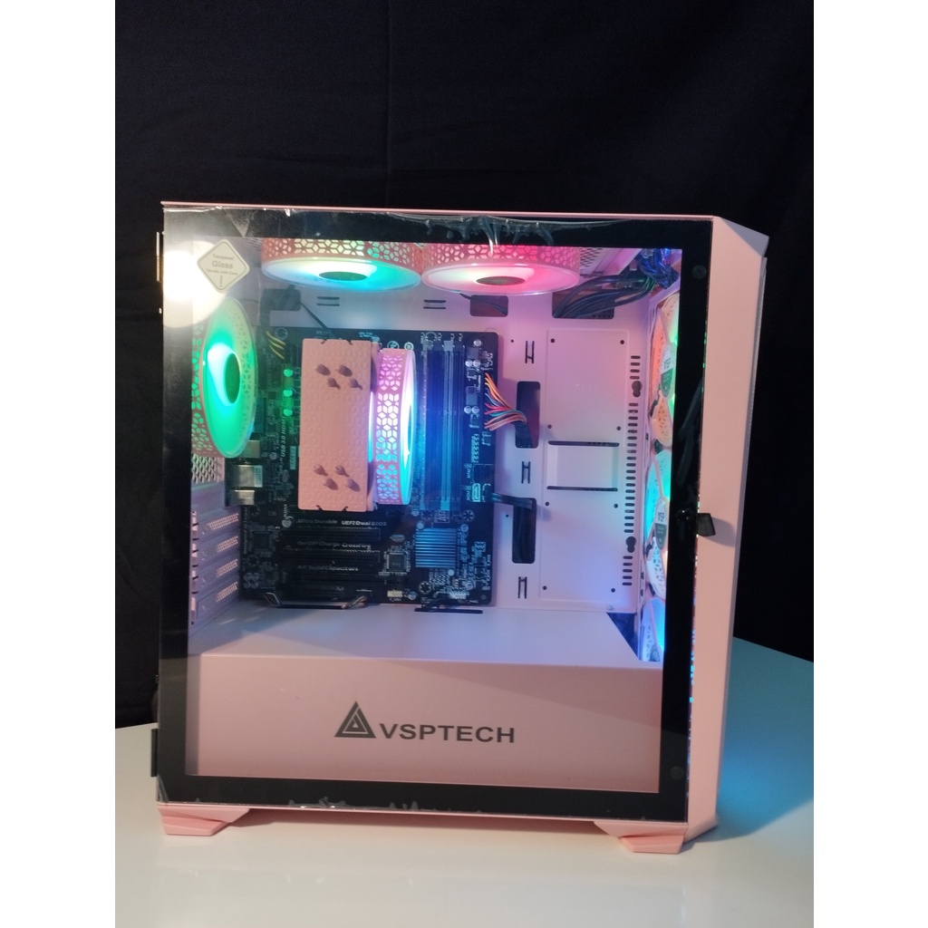 Full Bộ PC Core i5/Ram 8GB/SSD 128GB/HDD 500GB/VGA 750Ti kèm màn hình 24inch IPS FULL HD phím chuột cơ hồng xịn xò