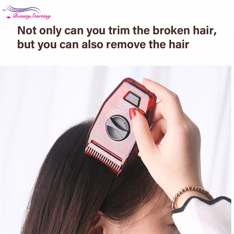 [Hàng mới về] Dao cắt tóc kiêm lược chải đa năng điều chỉnh được cầm tay tiện dụng