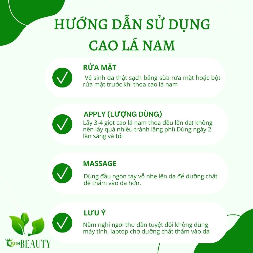 Cao lá nam chính hãng loại bỏ tận gốc các loại mụn ngăn ngừa mụn trở lại cao mụn lá nam dưỡng da trắng mịn lọ 5ml