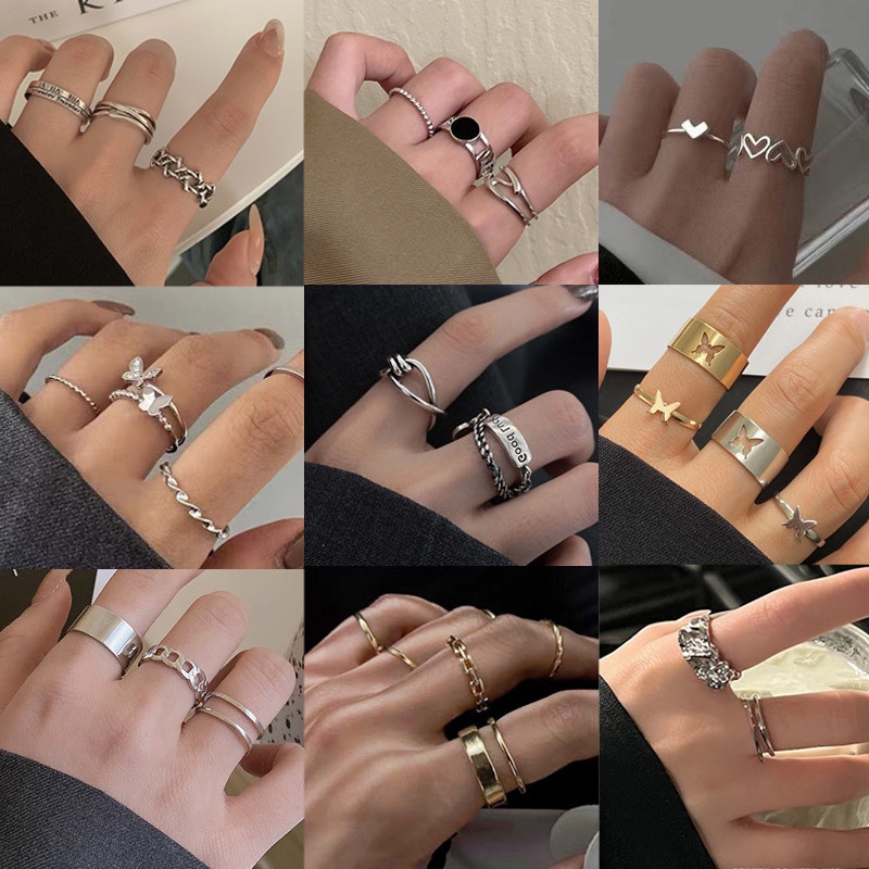 Nhẫn Hở Có Thể Điều Chỉnh Phong Cách Hàn Quốc Thời Trang Dành Cho Nữ