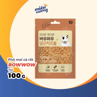Bánh thưởng Phô mai cà rốt Bowwow cho chó | Gói 100g