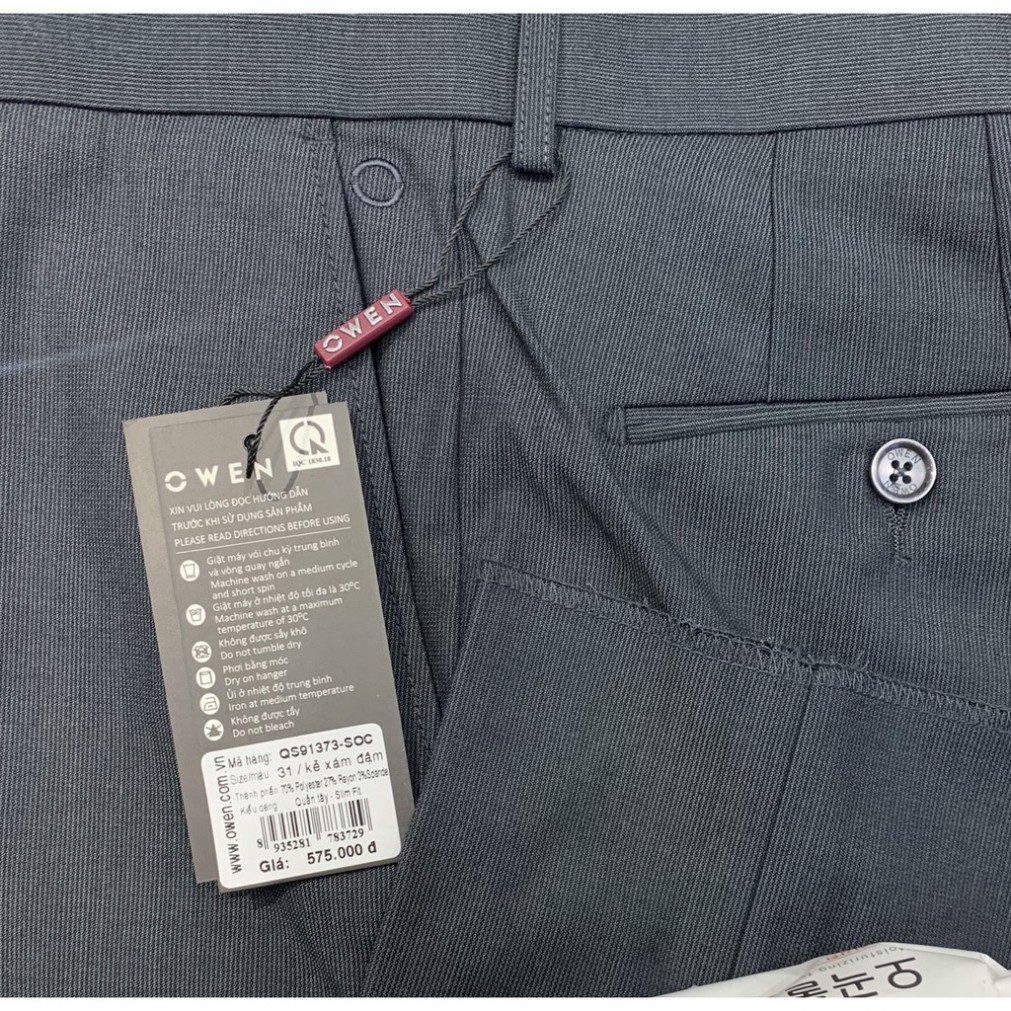 OWEN - Quần âu nam SLIMFIT chất nano co dãn nhẹ - Quần tây nam - OWEN Flagship Store
