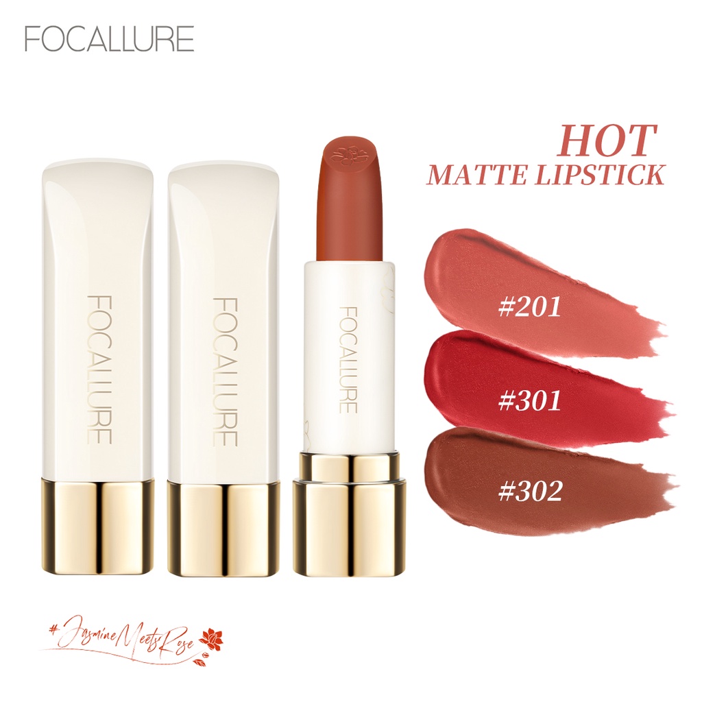 Son môi Focallure Jasmine Meets Rose sắc tố cao kháng nước lâu trôi mịn mượt đôi môi 30g | WebRaoVat - webraovat.net.vn