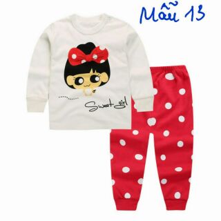 Set 2 bộ cotton Linkcard cho bé gái