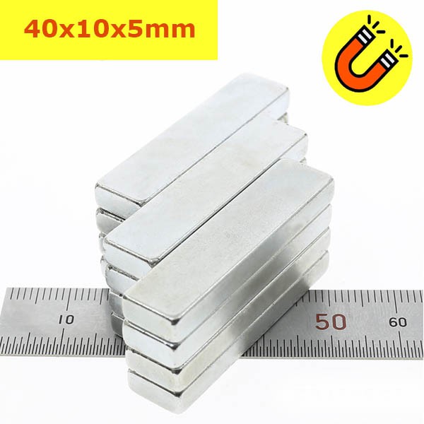 Nam châm đất hiếm 40x10x2mm, 40x10x3mm, 40x10x5mm