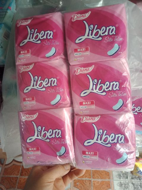 Combo 6 gói Băng vệ sinh Libera Dày/mỏng