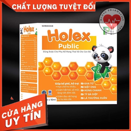 HOLEX PUBLIC gói-giúp bổ phế, hỗ trợ giảm ho cho bé và người lớn ( có thai và con bú dùng được )