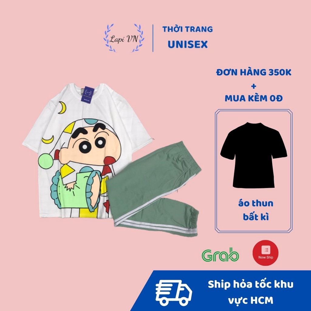 Set Đồ Bộ Quần JOGGER+ ÁO cartoon 3D Cute SD03-Lapi VN - Hàng mới về