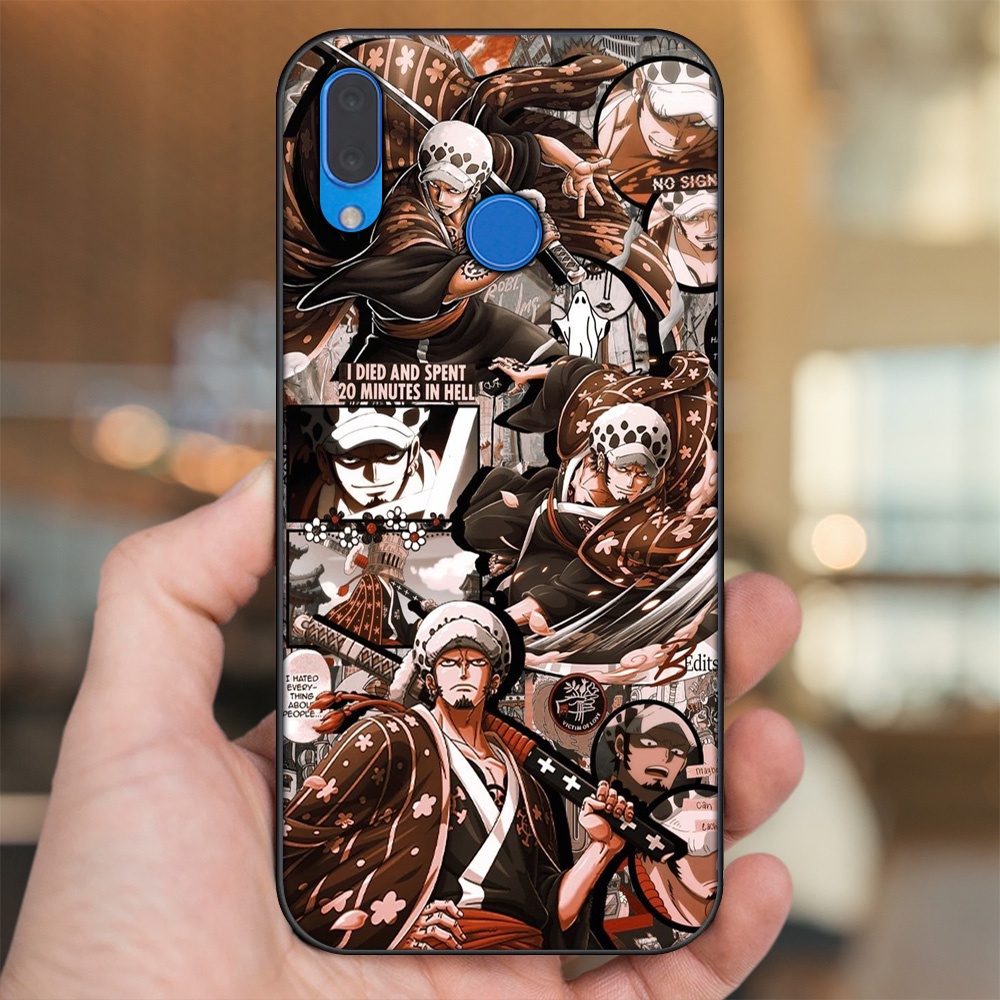 Ốp lưng Huawei Nova 3, Nova 3i, Nova 3e, P20 Lite viền đen in hình Law One Piece