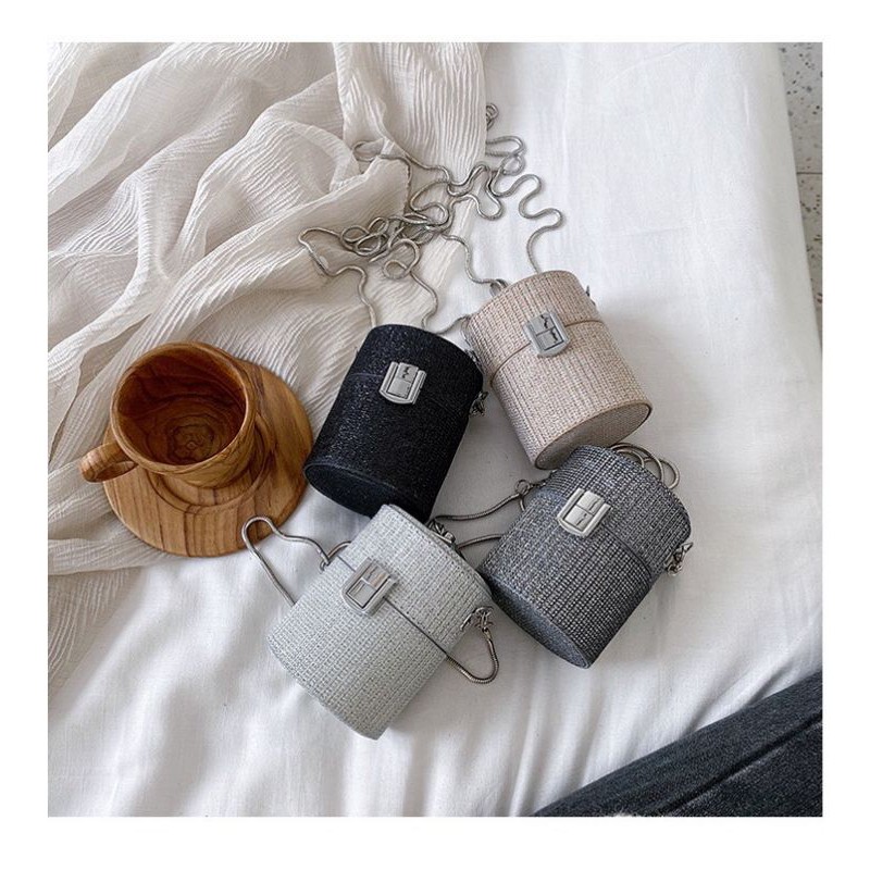 túi đeo chéo hình trụ mini