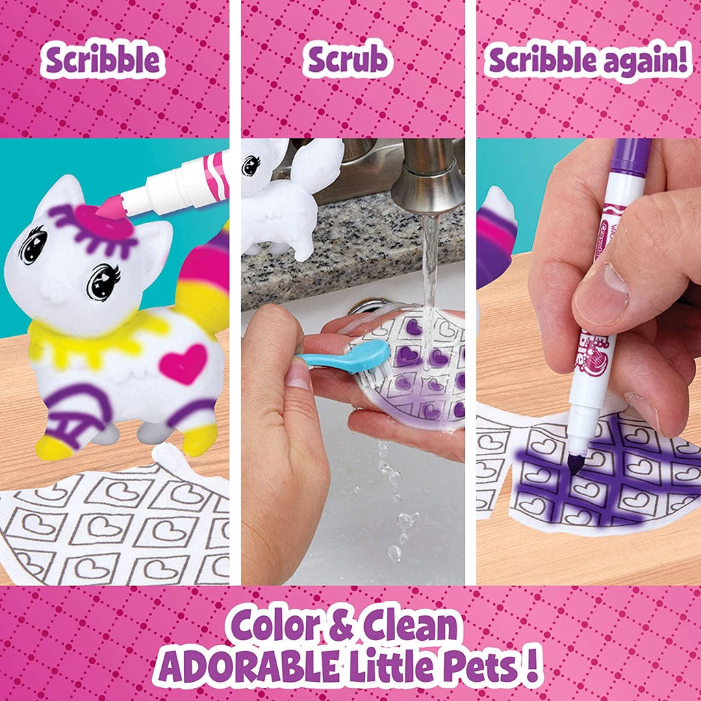 Đồ Chơi Trang Trí Thú Cưng bộ trang phục Công chúa Crayola Scribble Scrubbie Princess Playset