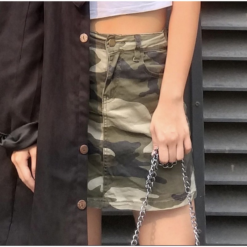 Chân váy Camo