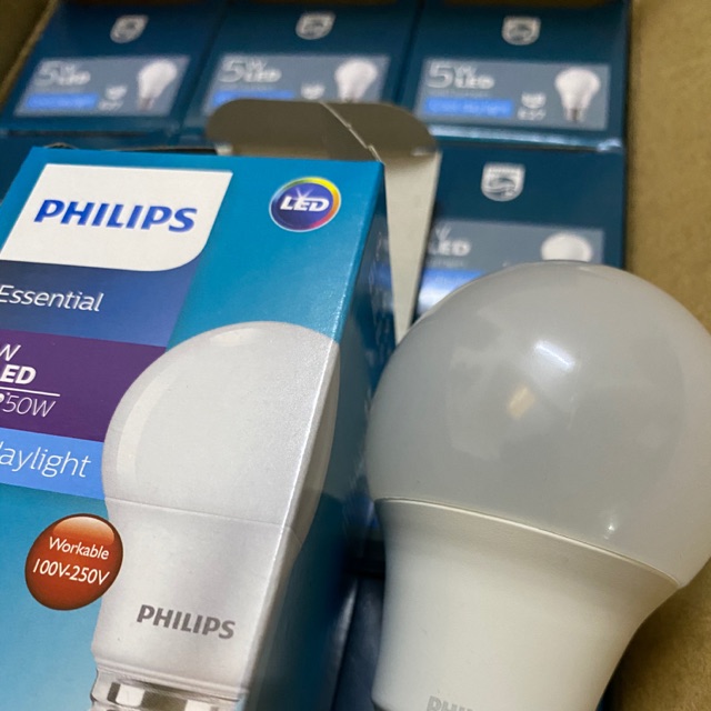 Bóng đèn LED Philips E27 5W - Ánh sáng vàng/ trắng, tuổi thọ 12000 giờ