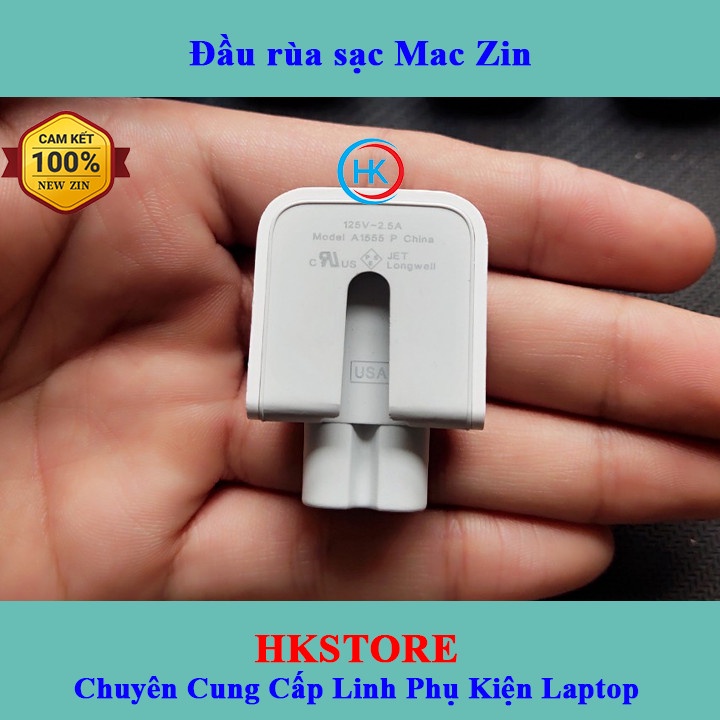 Đầu Rùa Cắm Sạc Phích Cắm Cho Mac Ipad Chuẩn US Gập Tiện Dụng New zin 100%