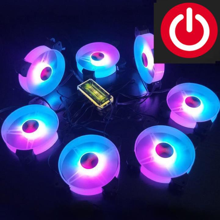 Bộ Quạt Tản Nhiệt, Fan Led RGB Coolmoon Y1 - Combo Tùy Chọn