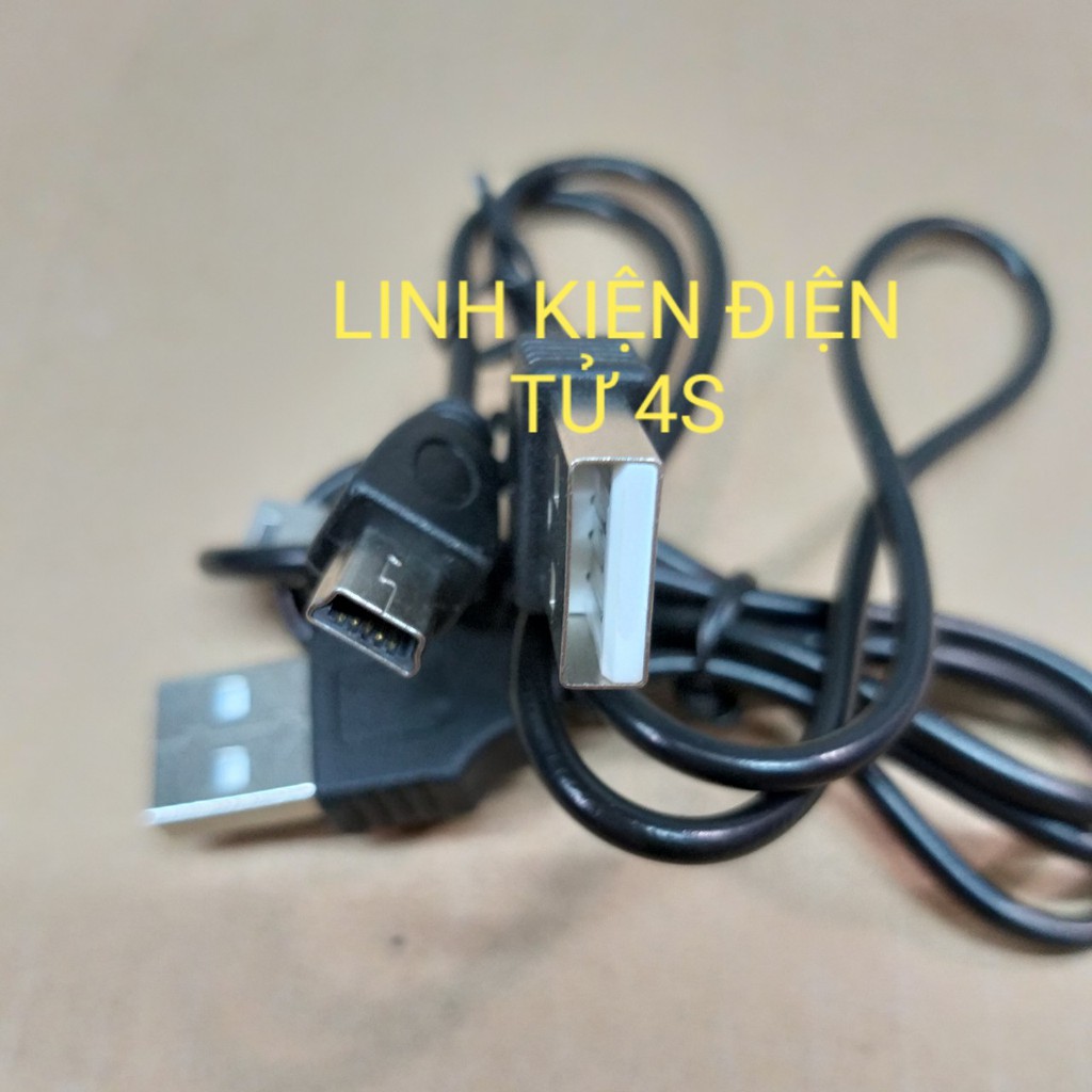 Cáp USB ra Mini USB  Hình thang - Mp3, dài 50 Cm