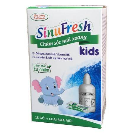 Muối rửa mũi xoang SinuFresh Kids Cát Linh cho bé từ 1 tuổi