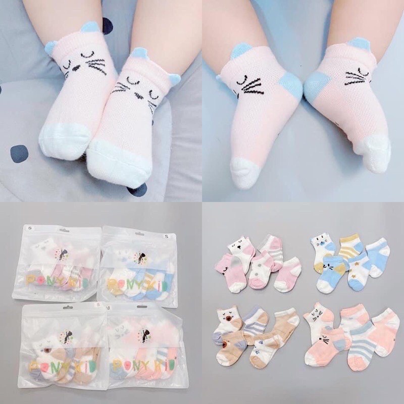 Sét 5 Đôi Tất Lưới Kids Socks -kiluta cho bé