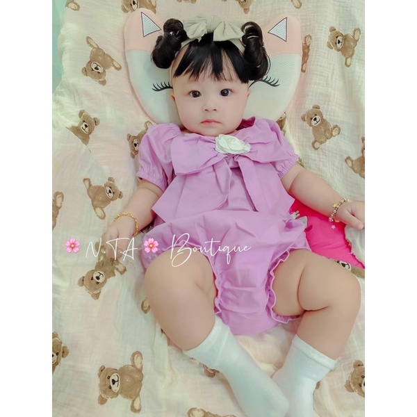 HỒNG TRẮNG Bộ chip nơ cho bé mã 46060