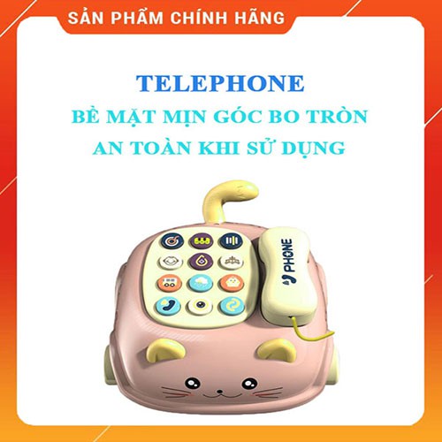 ĐỒ CHƠI ĐIỆN THOẠI ❤️FREESHIP❤️ ĐỒ CHƠI DIỆN THOẠI Ô TÔ CON MÈO KÉO CHO BÉ - MoMoMart