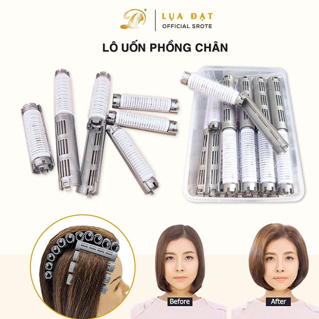 Set 1 Hộp Lô Uốn Phồng Chân Tóc - Lô Cuốn, Dụng Cụ Làm Phồng Chân Tóc Không Tạo Ngấn