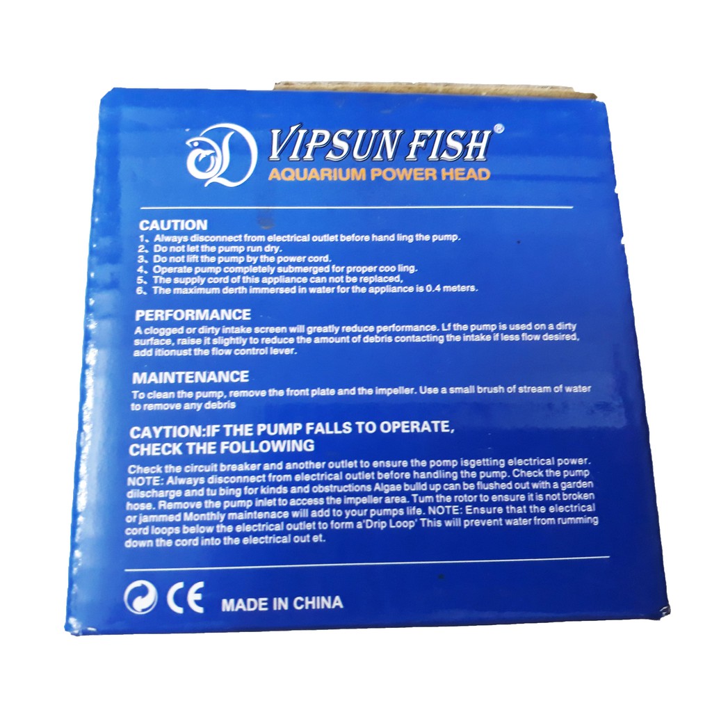 Máy Bơm Lọc Nước Hồ Cá VS-705 - Máy Lọc Nước Bể Cá Vipsun [VS705]