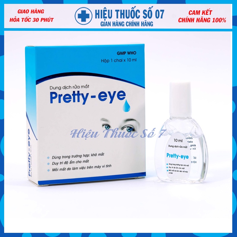 Dung dịch rửa mắt nhỏ mắt dưỡng mắt Pretty Eye lọ 10ml