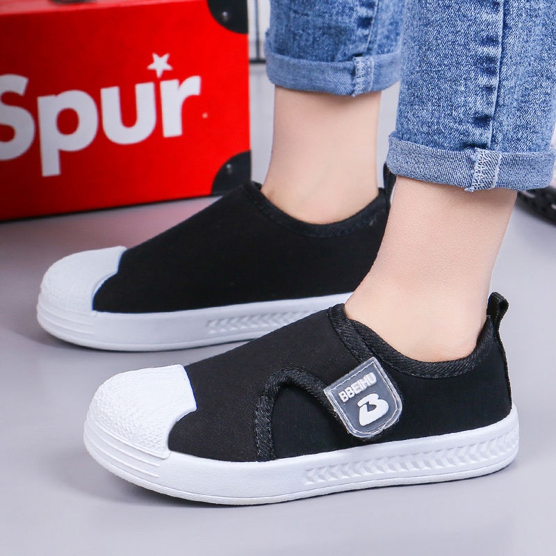 Giày Vải Canvas Chống Va Chạm Phong Cách Hàn Quốc Thời Trang Xuân Thu Mới 2020 Dành Cho Bé Trai Bé Gái 3-4 Tuổi