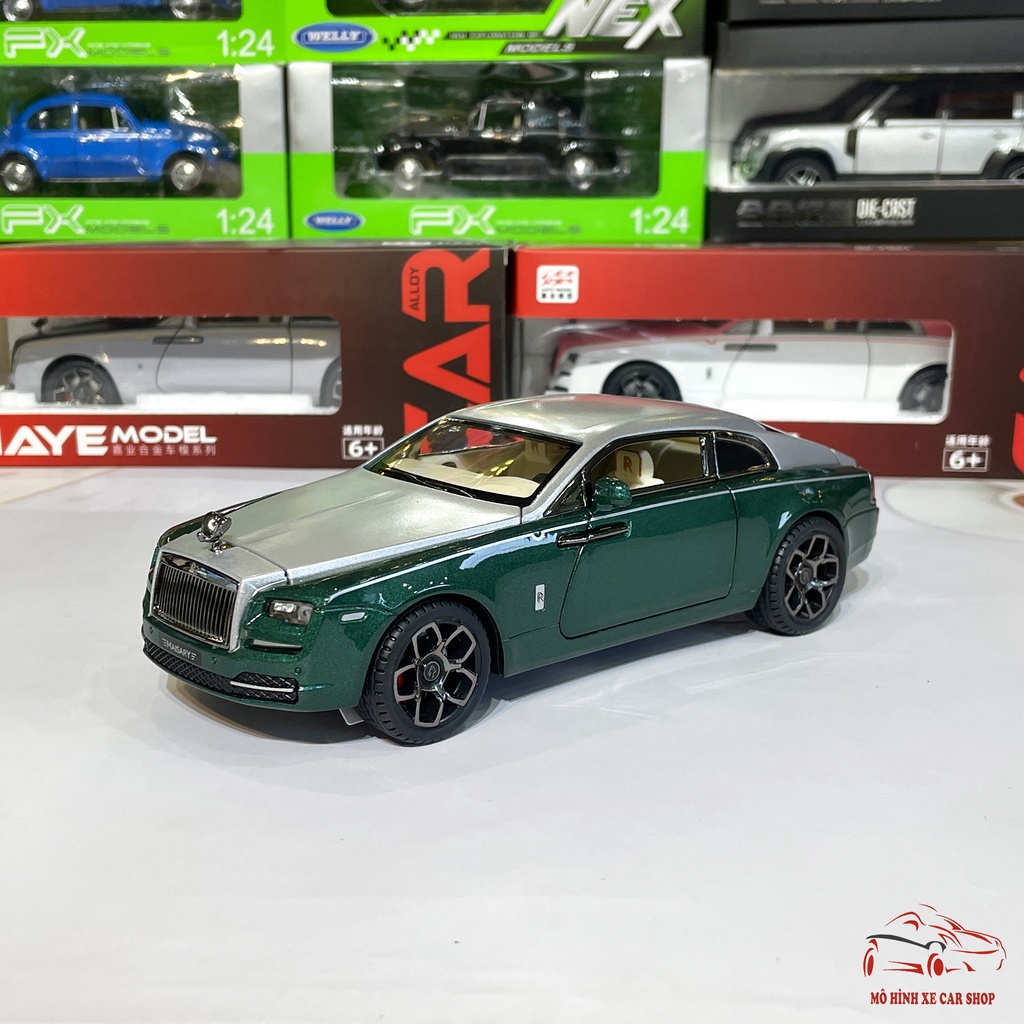 Mô hình xe kim loại Rolls Royce Wraith tỉ lệ 1:22 hãng Jiaye có 3 màu