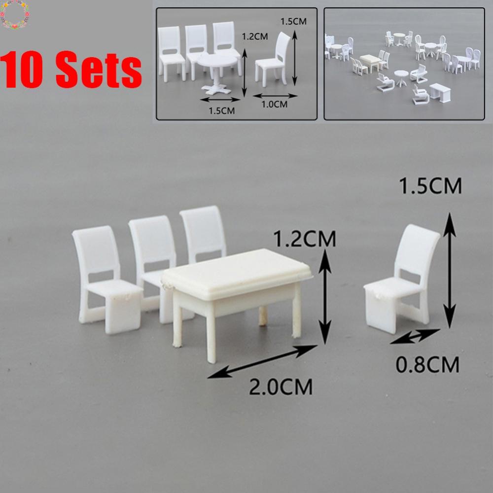 10 kiến ​​trúc bàn cát tự làm bàn ghế tỷ lệ 1:75 trang trí nhà