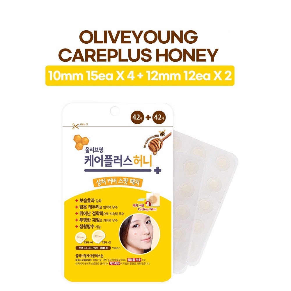 [102 miếng] Miếng Dán Mụn Careplus Của Olive Young