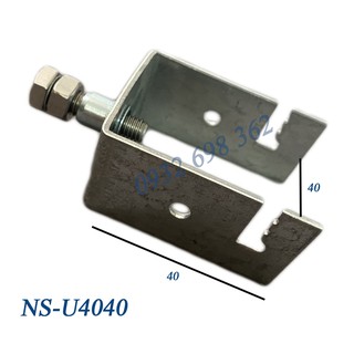 [SALE KHÔ MÁU] Pát U 40x40 Lắp Pin Năng Lượng Mặt Trời_KT 40x40 MM _Thép Mạ Kẽm_Bulong Inox 304_ Pát Kẹp Dưới Solar