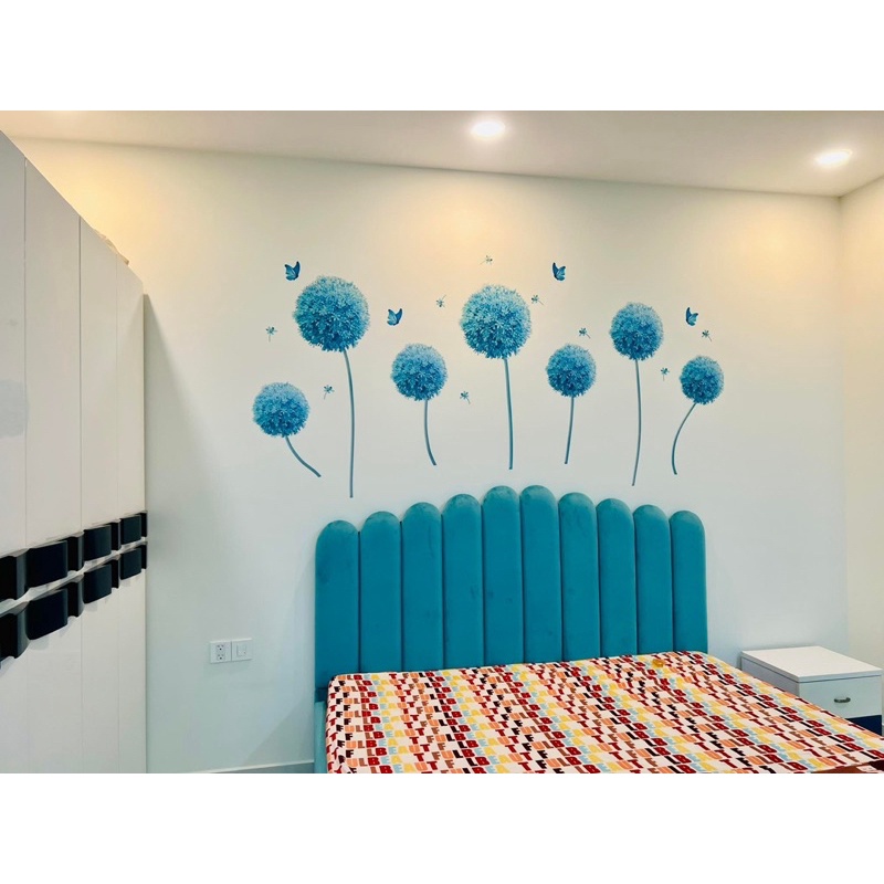 Decal  Dán Tường Phòng Khách SiZe TO kèm kích thước