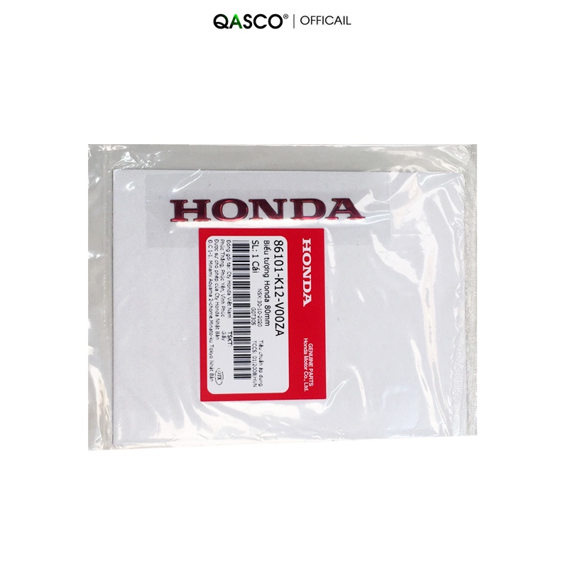 Tem nổi logo HONDA 80mm LEAD 125 (2018) (Đỏ) (86101K12V00ZA)