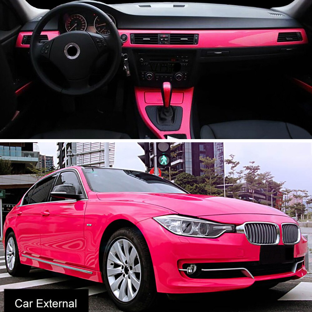 Rehoboth 50x200cm / 60x500cm Sáng Bóng Vinyl Màng Bóng Cao Trang Trí Màu Sắc Thay Đổi Xe Gói Giấy Dán Tường Giấy Dán Tường Tự Làm Ô Tô Xe Máy Decal