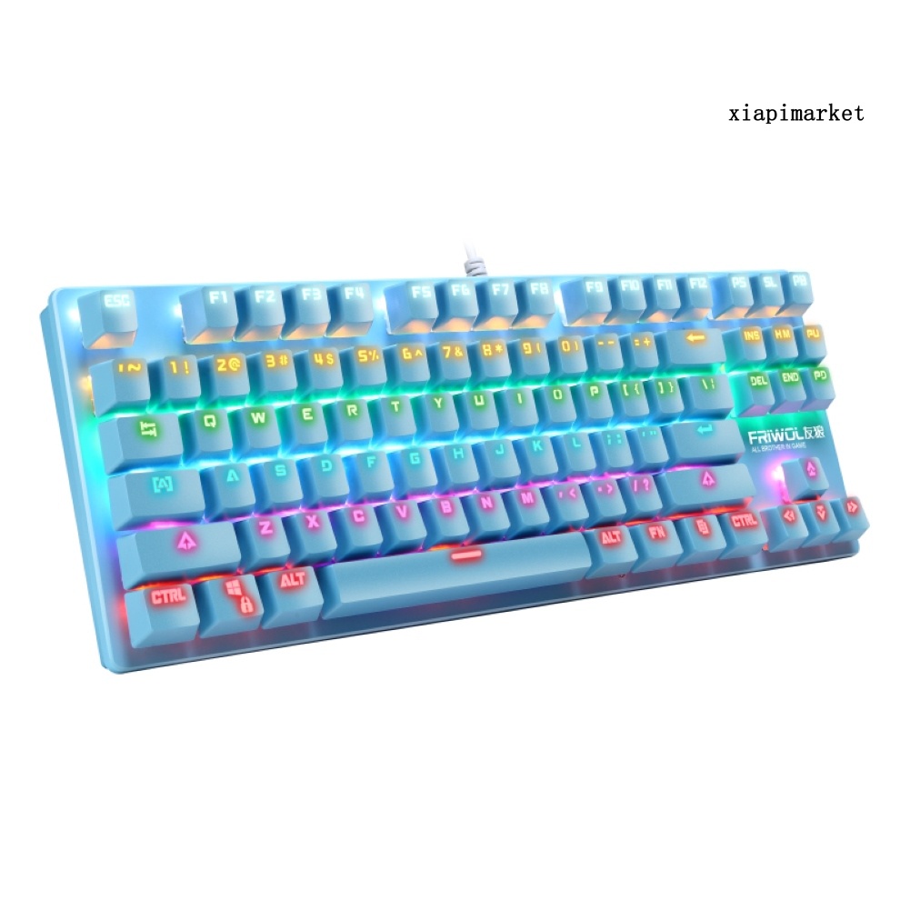 LOP_G50 Wired Green Axis Colorful RGB Light Gaming Mechanical Keyboard for Computers