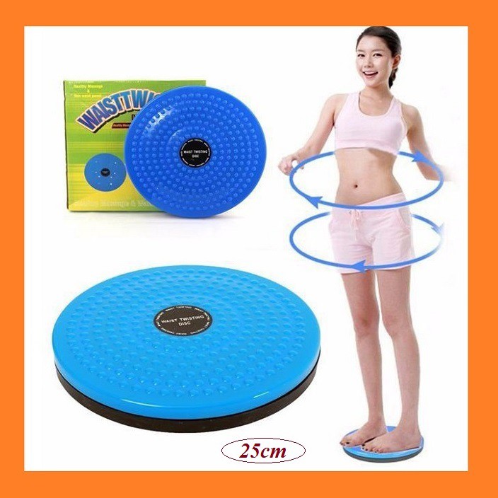 Đĩa xoay eo giảm mỡ bụng Waist Twisting 25cm - dụng cụ tập thể dục hỗ trợ giảm cân eo thon dĩa xoay 360 độ