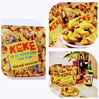 Da Cá Chiên Giòn Trứng Muối KeKe 50 gram