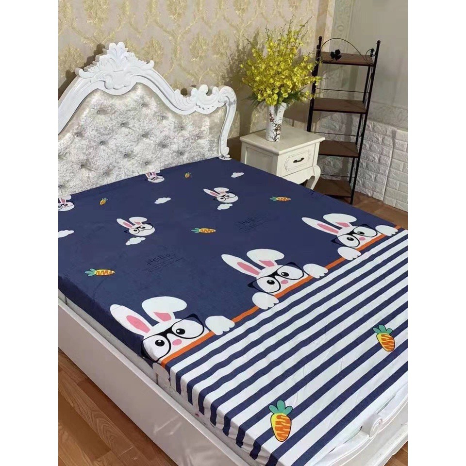 Ga chống thấm 100% Cotton kháng nước cao cấp đủ size drap giường cho bé 1m6.1M8. chống thấm nước tuyệt đối