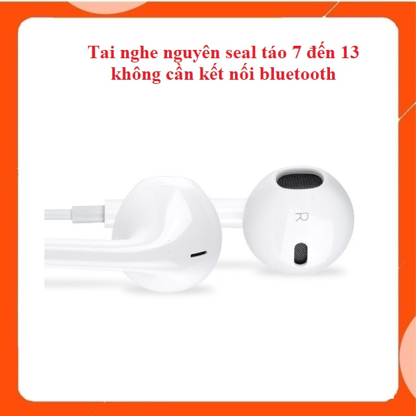Tai nghe có dây chân dẹt dành cho AP 7 đến 13 không cần kết nối bluetooth bass hay trầm ấm bảo hành 3 tháng