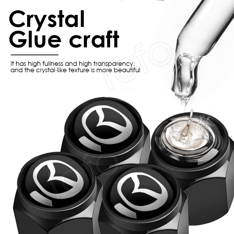 5 Nắp Van Bằng Hợp Kim Kẽm Cho Xe Hơi Mazda